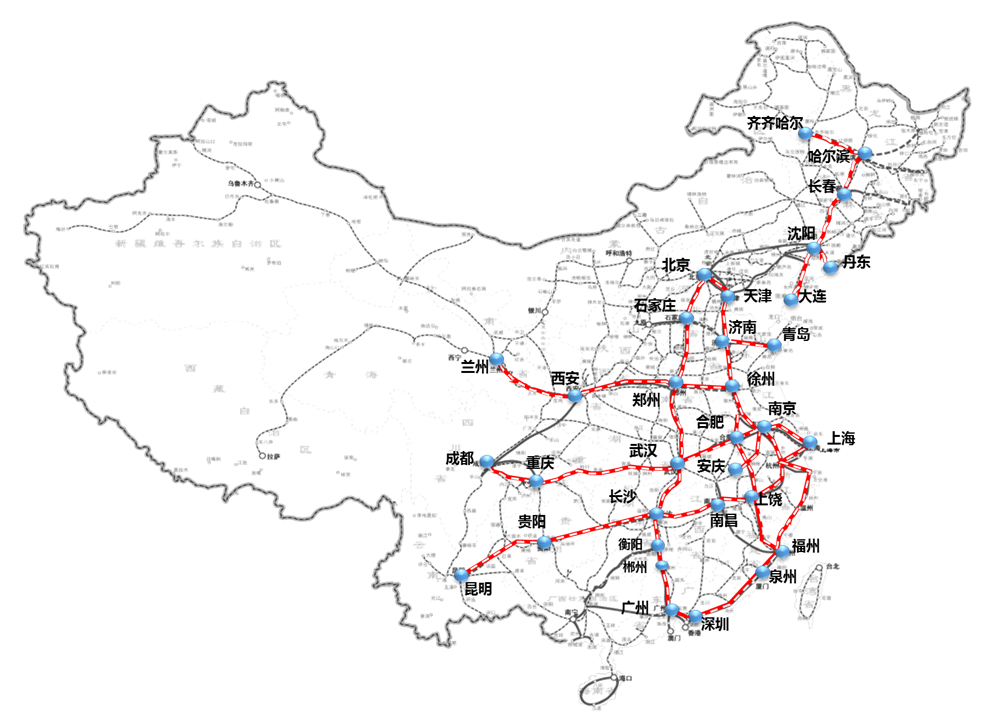 高铁“W66利来国际号”从南到北，从东到西，彰显品牌升级新实力